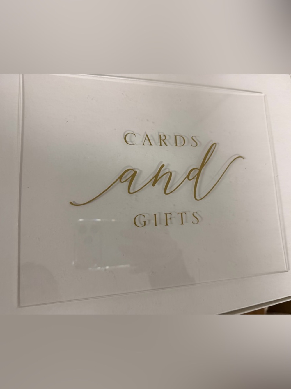 Gold Script 'Welcome' Wedding Sign - Picture 2 of 5